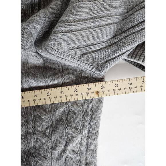 DANIELE BLASI Mens Gray Wool Blend Shawl Collar Italy Made Sweater XL Grandpa - Picture 3 of 5